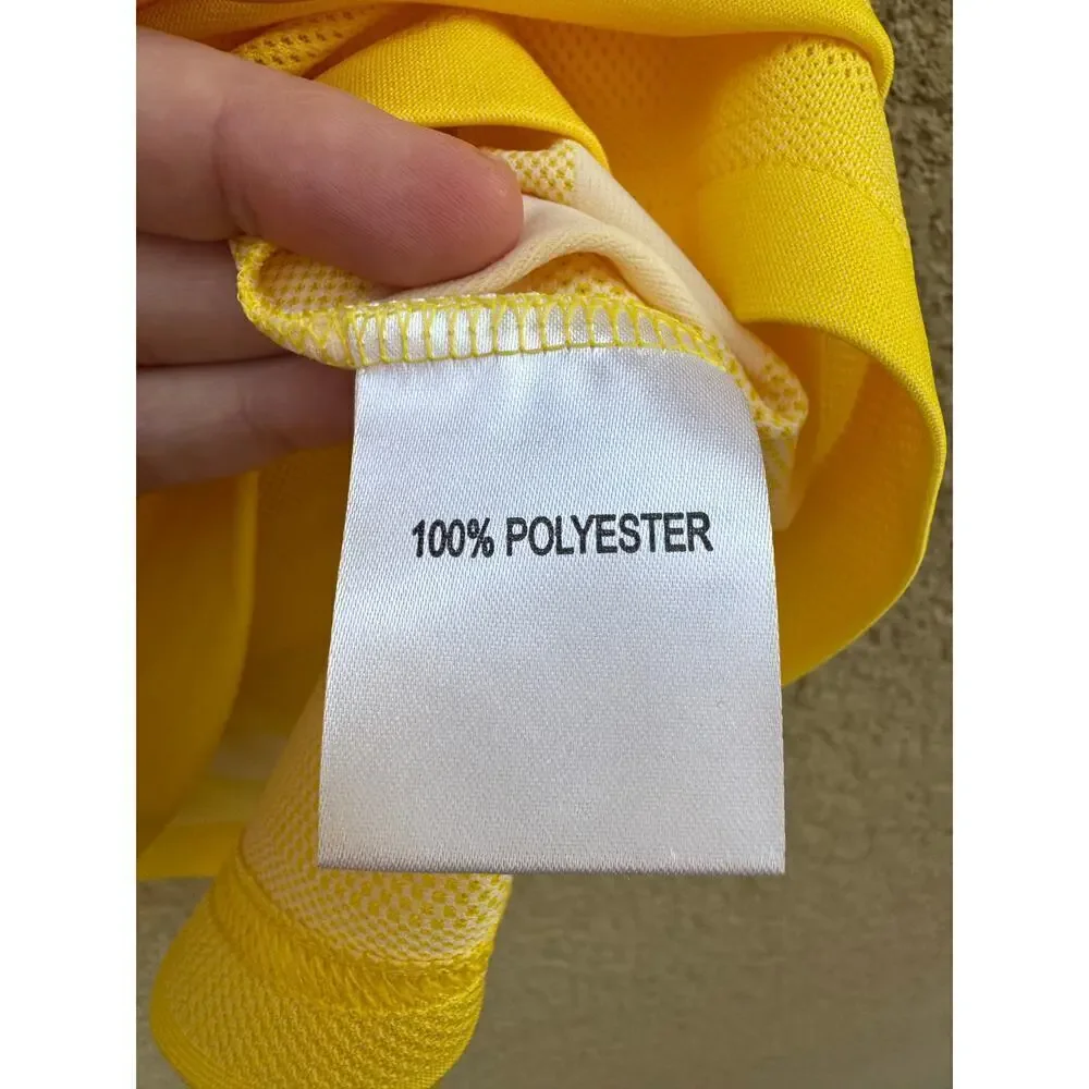 Adidas Golf Polo Yellow Medium NWT